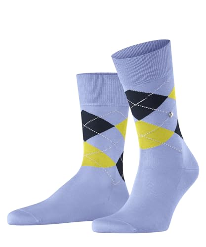 Burlington Herren Socken Manchester M SO Baumwolle gemustert 1 Paar, Blau (Sky 6256) neu - umweltfreundlich, 40-46 von Burlington