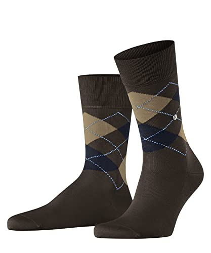 Burlington Herren Socken Manchester M SO Baumwolle gemustert 1 Paar, Braun (Chocolate 5043) neu - umweltfreundlich, 40-46 von Burlington