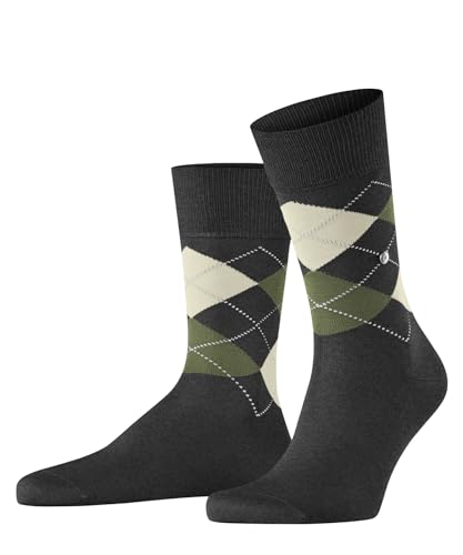 Burlington Herren Socken Manchester M SO Baumwolle gemustert 1 Paar, Grau (Anthracite Melange 3098) neu - umweltfreundlich, 40-46 von Burlington