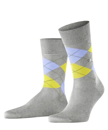 Burlington Herren Socken Manchester M SO Baumwolle gemustert 1 Paar, Grau (Light Grey Melange 3614) neu - umweltfreundlich, 40-46 von Burlington