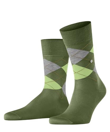 Burlington Herren Socken Manchester M So Baumwolle gemustert 1 Paar, Grün Shamrock 7132, 46-50 von Burlington