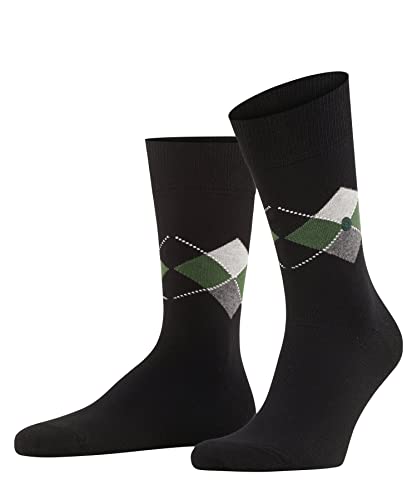 Burlington Herren Socken Multi King M SO Baumwolle gemustert 1 Paar, Schwarz (Black 3000), 40-46 von Burlington