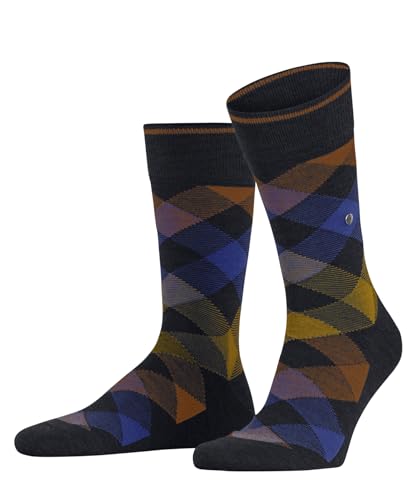 Burlington Herren Socken Newcastle Melange M So Wolle gemustert 1 Paar, Blau Cobalt 6273, 40-46 von Burlington