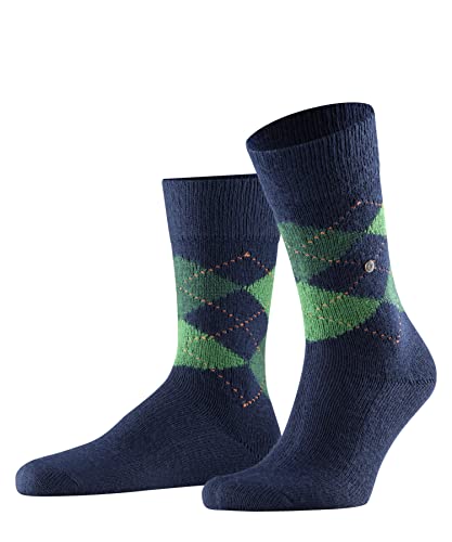Burlington Herren Socken Preston M So weich und warm gemustert 1 Paar, Blau Navy 6187, 40-46 von Burlington