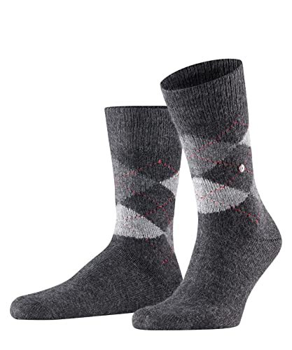 Burlington Herren Socken Preston M So weich und warm gemustert 1 Paar, Grau Anthracite Mouline 3087, 40-46 von Burlington