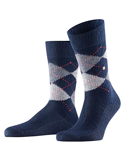 Burlington Herren Socken Preston M So weich und warm gemustert 1 Paar, Blau Marine 6125, 46-50 von Burlington