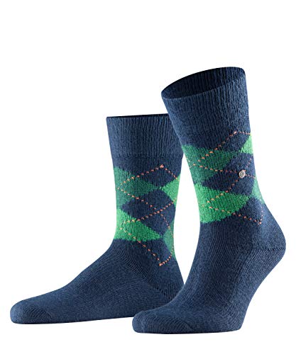 Burlington Herren Socken Preston M SO weich und warm gemustert 1 Paar, Blau (Navy 6187), 40-46 von Burlington