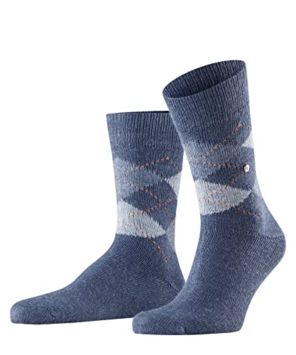 Burlington Herren Socken Preston M So weich und warm gemustert 1 Paar, Blau Orion Blue 6221, 40-46 von Burlington