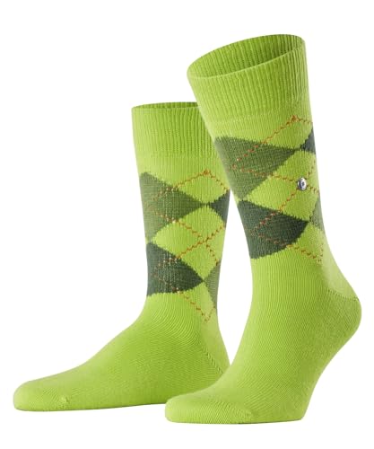 Burlington Herren Socken Preston M SO weich und warm gemustert 1 Paar, Grün (Acid 7238), 40-46 von Burlington