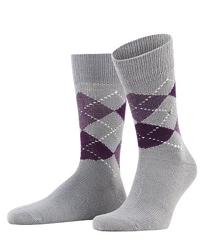 Burlington Herren Socken Preston Weich und Warm gemustert 1 Paar, Grau (Steel Grey 3250), 46-50 von Burlington