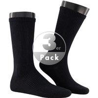 Burlington Herren Socken schwarz Baumwolle unifarben von Burlington