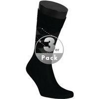 Burlington Herren Socken schwarz Mikrofaser gemustert von Burlington