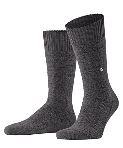 Burlington Herren Structure Boot Socken Baumwolle Wolle dick einfarbig 1 Paar von Burlington