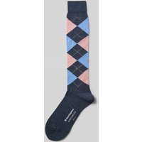 Burlington Kniestrümpfe mit Argyle-Print Modell 'Marylbone' in Blau, Größe 36-41 Burlington Kniestrümpfe mit Argyle-Print Modell 'Marylbone' in Blau, Größe 36-41 von Burlington