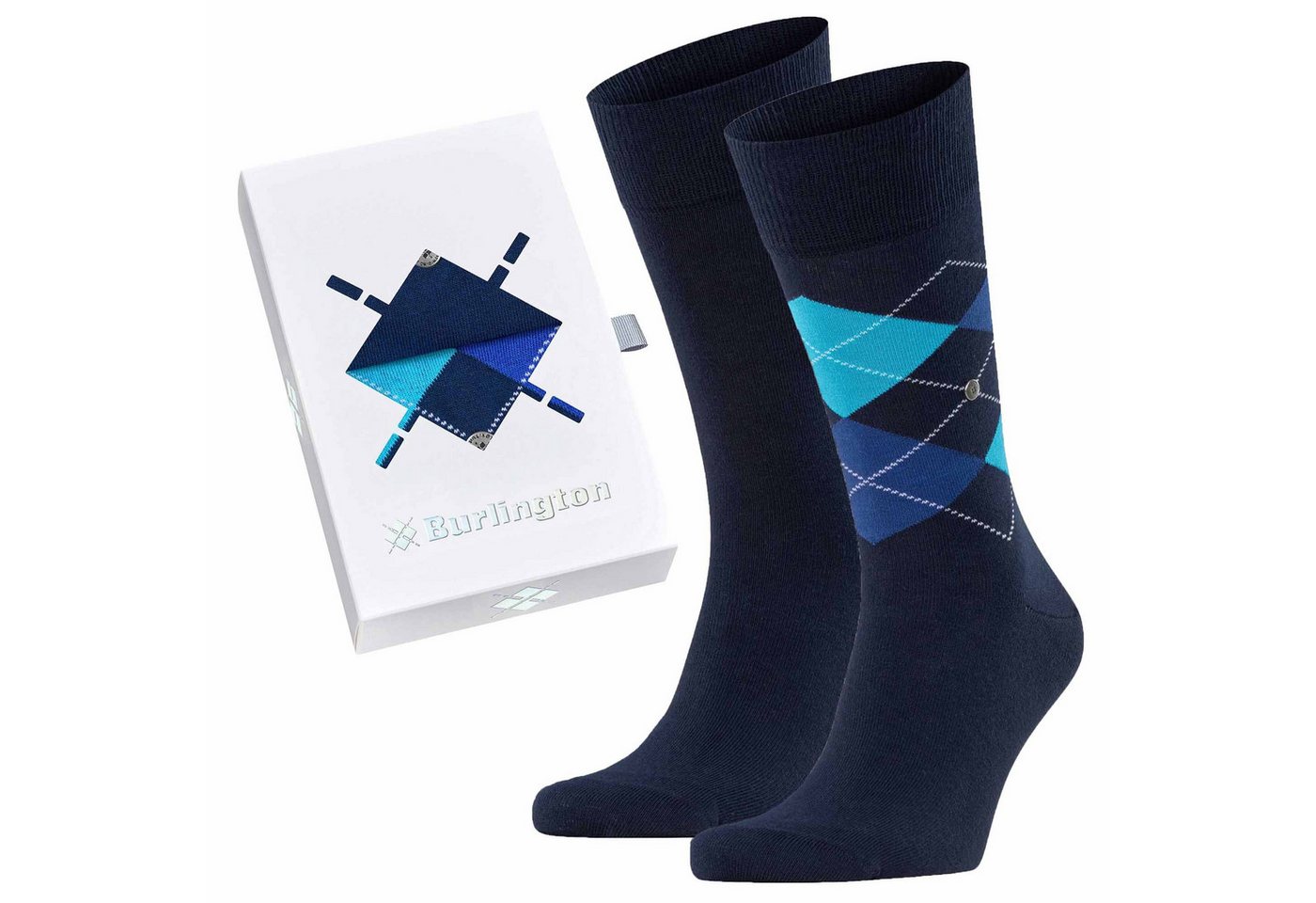 Burlington Kurzsocken Herren Socken 2er Pack Baumwolle (Packung, 2er Pack) von Burlington