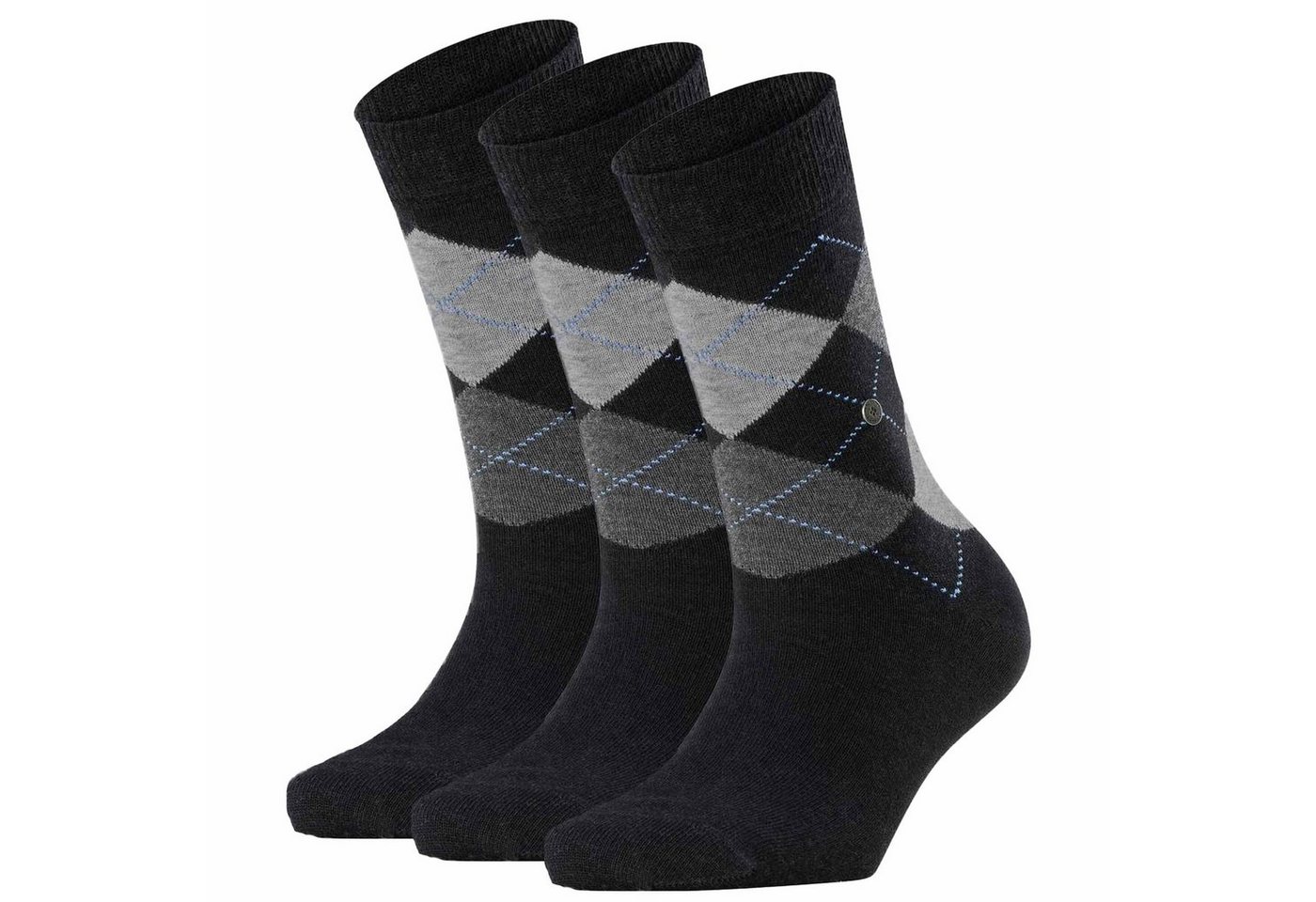 Burlington Kurzsocken Herren Socken 3er Pack - Blackpool, Baumwolle von Burlington