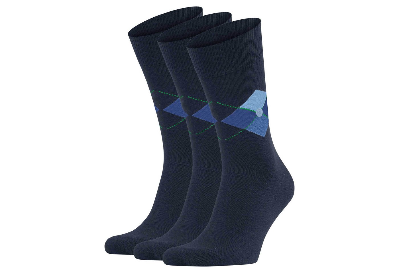 Burlington Kurzsocken Herren Socken 3er Pack - King, Bio-Baumwolle von Burlington