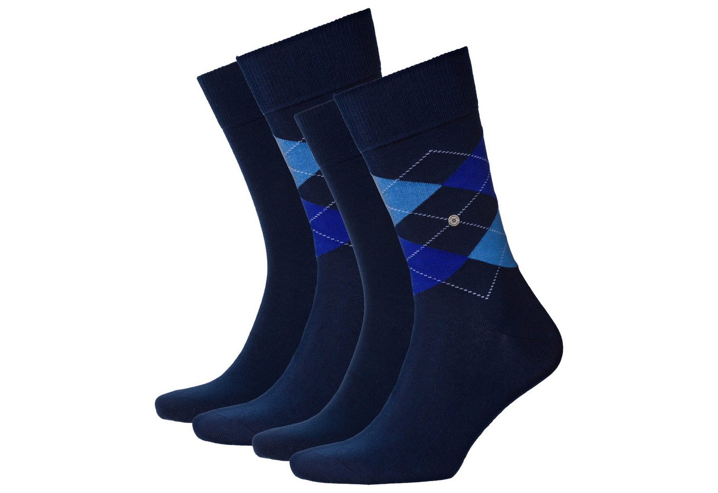 Burlington Kurzsocken Herren Socken Everyday 4er Pack - Rautenmuster von Burlington