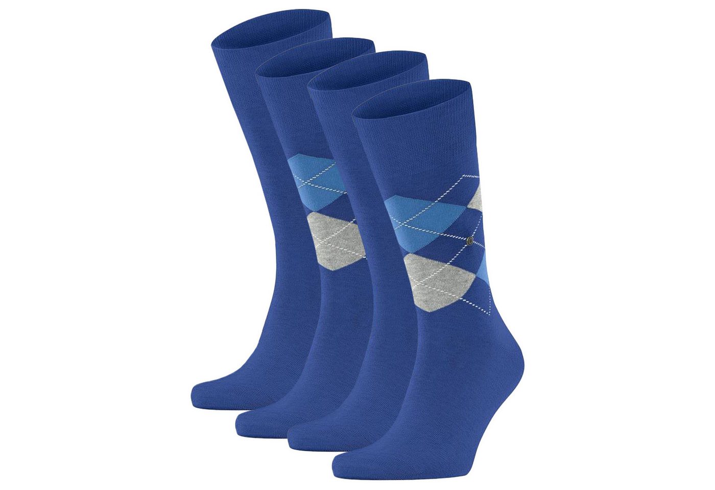 Burlington Kurzsocken Herren Socken Everyday 4er Pack - Rautenmuster von Burlington