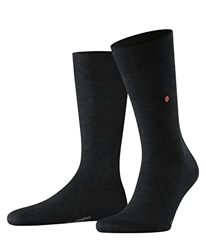 Burlington Herren Socken Lord M SO Baumwolle gemustert 1 Paar, Grau (Oil Melange 3986), 40-46 von Burlington