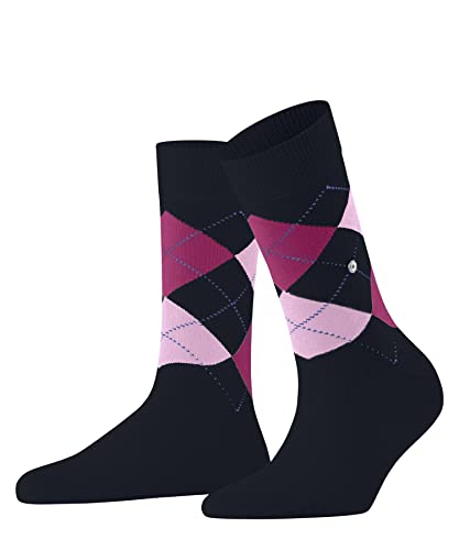 Burlington Damen Socken Queen W SO Baumwolle gemustert 1 Paar, Blau (Marine 6123) neu - umweltfreundlich, 36-41 von Burlington