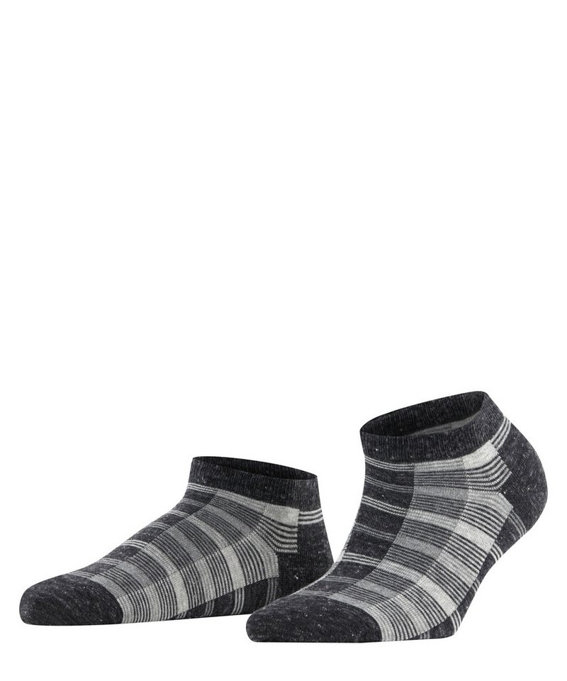 Burlington Sneakersocken Bold Check mit Slogan im Bündchen von Burlington