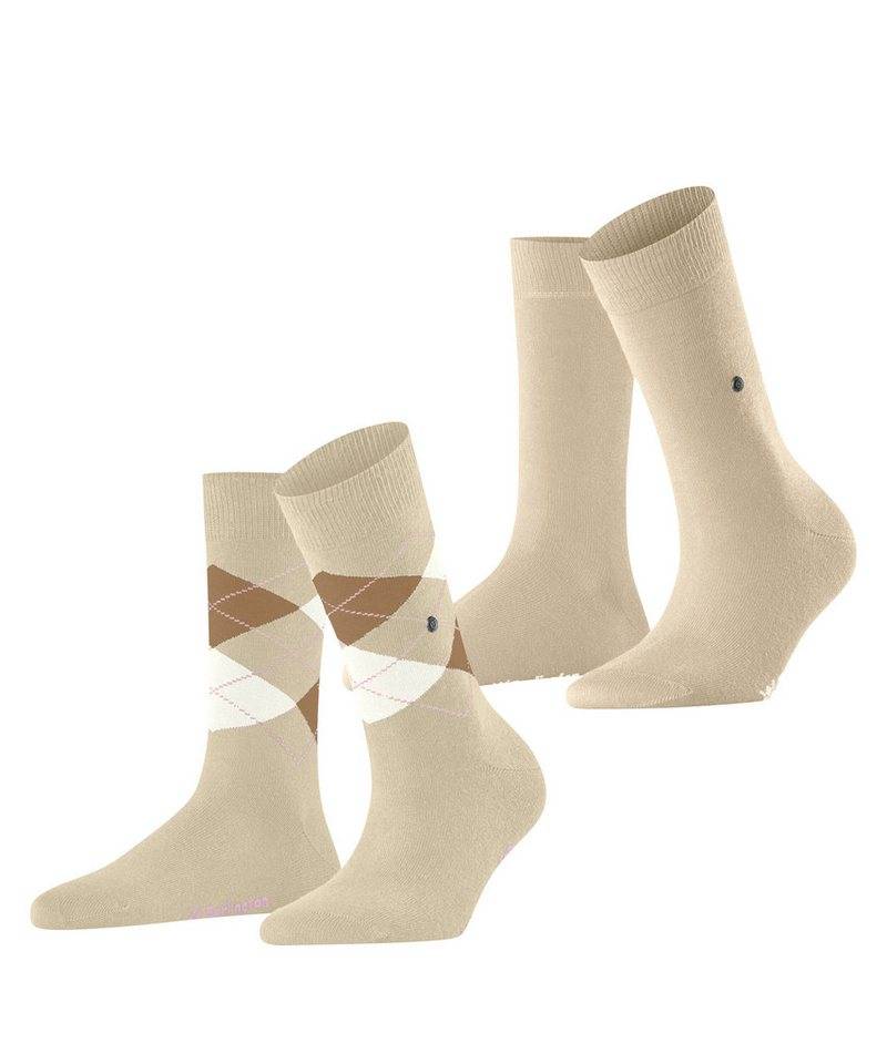Burlington Socken Everyday Mix 2-Pack (2-Paar) aus weicher gekämmter Baumwolle von Burlington