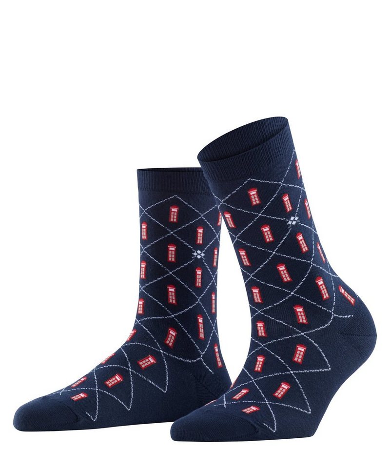Burlington Socken Phone Booth (1-Paar) mit Argyle-Muster & All-Over Motiven von Burlington