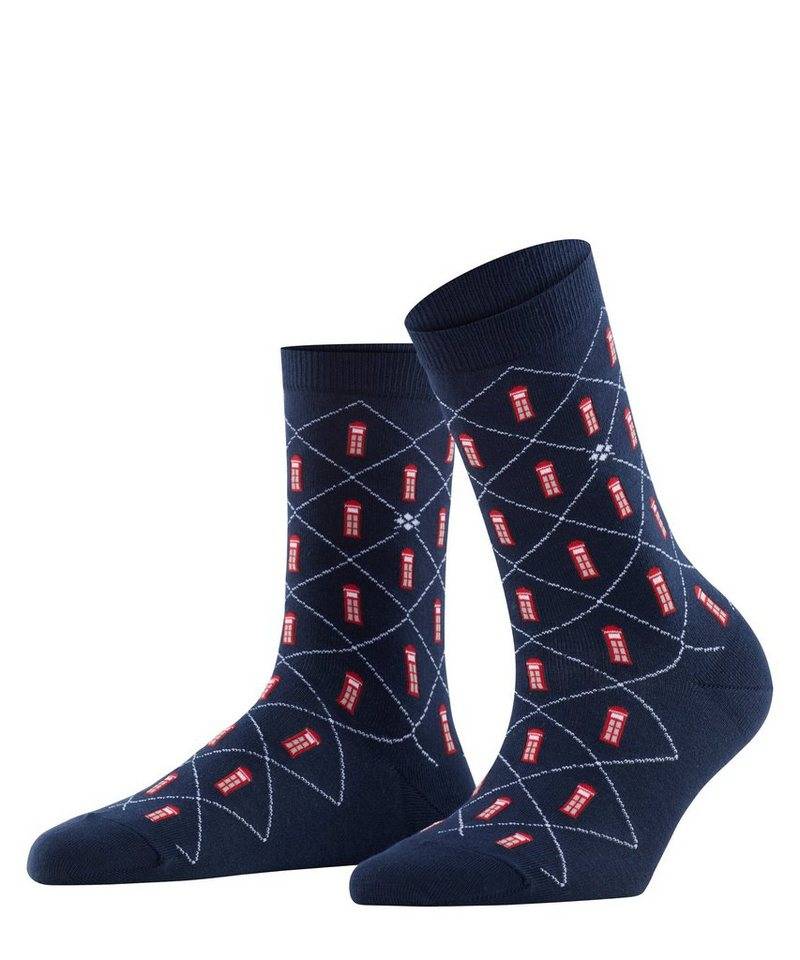 Burlington Socken Phone Booth (1-Paar) mit Argyle-Muster & All-Over Motiven von Burlington