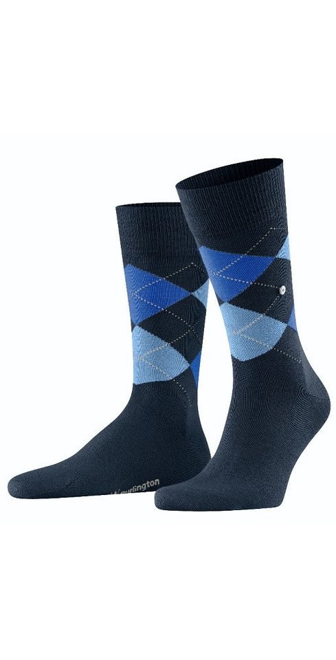 Burlington Socken Tagessocke Edinburgh SO spaceblau Herren - 1 Paar von Burlington