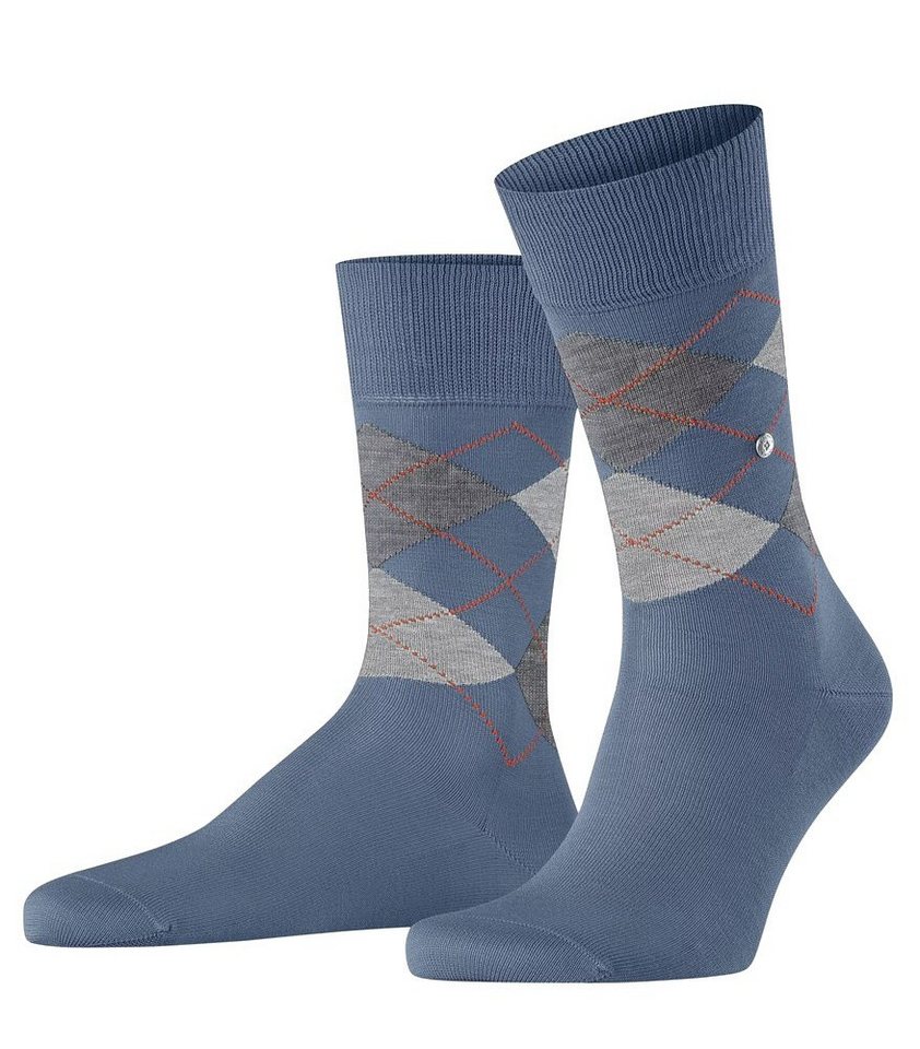 Burlington Socken Tagessocke Manchester (Argyle-Muster) denimblau Herren - 1 Paar von Burlington