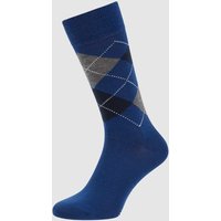 Burlington Socken aus Schurwollmischung Modell 'Edinburgh' in Royal, Größe 46/50 von Burlington