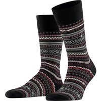 Burlington Socken aus einem Schurwoll-Mix mit Fair Isle Muster in 46 von Burlington