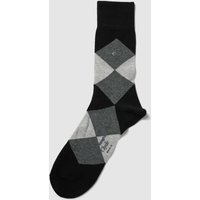 Burlington Socken mit Allover-Muster Modell 'Clyde' in Black, Größe 46/50 von Burlington