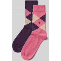 Burlington Socken mit Argyle-Stitching Modell 'Everyday' im 2er-Pack in Pink, Größe 36-41 Burlington Socken mit Argyle-Stitching Modell 'Everyday' im 2er-Pack in Pink, Größe 36-41 von Burlington
