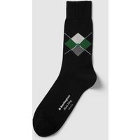 Burlington Socken mit Motiv-Print Modell 'Multi King' in Black, Größe 40/46 von Burlington