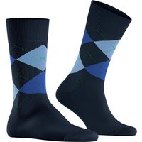 Burlington Herren Socken blau Baumwolle Gemustert von Burlington