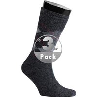 Burlington Herren Socken grau Mikrofaser Gemustert von Burlington