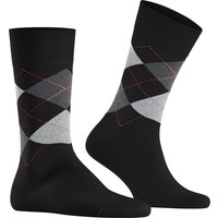 Burlington Herren Socken schwarz Baumwolle Gemustert von Burlington