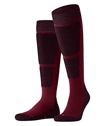 Burlington Herren Skisocken Uni M KH Wolle warm dick 1 Paar, Pink (Red Pepper 8074), 40-46 von Burlington