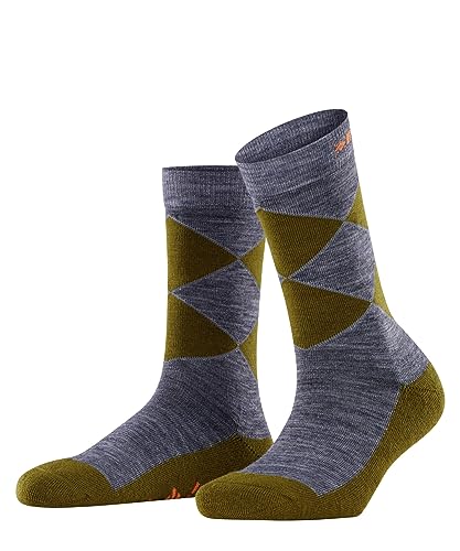 Burlington Unisex Socken Trekking Women Schurwolle Antiblasen Dick 1 Paar, Blau (Cactus 6140), 36-41 von Burlington