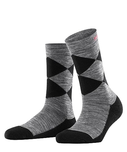 Burlington Unisex Socken Trekking Women Schurwolle Antiblasen Dick 1 Paar, Grau (Anthracite Melange 3080), 36-41 von Burlington