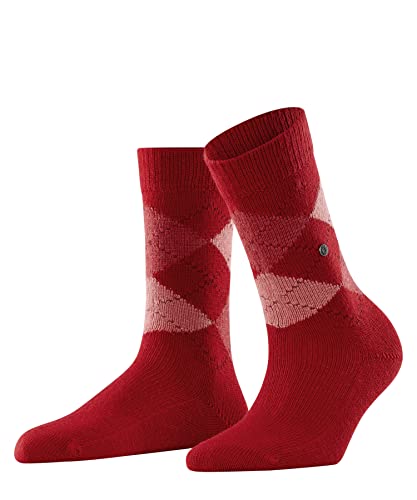 Burlington Damen Socken Whitby W So weich und warm gemustert 1 Paar, Rot Vermillion Red 8226, 36-41 von Burlington