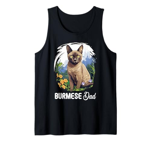 Herren Burmese Cat Dad Burma Katze Tank Top Herren Burmese Cat Dad Burma Katze Tank Top von Burmese Cat Burmese Katze Haustier Shop