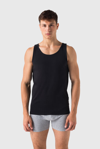 Burnell & Son Unterhemd Herren 3er Pack Tank Top Achselshirt Feinripp extra lang von Burnell & Son