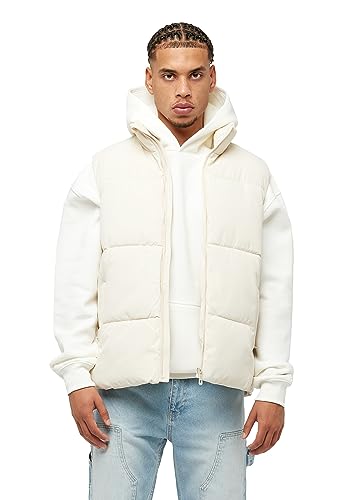 Herren Puffer Vest Leichte Steppweste mit Reißverschlusstaschen BR6010, Größe:L, Farbe:Beige von Buroc's