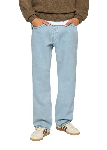 Burocs Basic Straight Fit Jeans - Blue - Jeans Herren - 5-Pocket-Style - Mit YKK-Reißverschluss - 100% Baumwolle, Farbe:Blue, Hosengröße:W30 L32 von Burocs