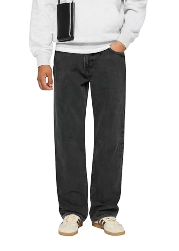 Burocs John Straight Jeans - Black Grey - Jeans Herren - 5-Pocket-Style - Mit YKK-Reißverschluss - 100% Baumwolle, Farbe:Black Grey, Hosengröße:W36 L32 von Burocs