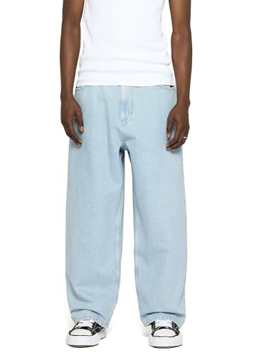 Burocs Skater Fit Jeans 90's Blue Jeans Herren 5 Pocket Style Mit YKK Reißverschluss 100% Baumwolle, Farbe:Bleached Blue, Hosengröße:W29 L32 Burocs Skater Fit Jeans 90's Blue Jeans Herren 5 Pocket Style Mit YKK Reißverschluss 100% Baumwolle, Farbe:Bleached Blue, Hosengröße:W29 L32 von Burocs