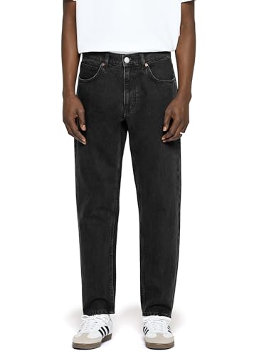 Burocs Tapered Fit Jeans 90's Blue Carrot Herren 5 Pocket Style Mit YKK Reißverschluss 100% Baumwolle, Farbe:Black Washed, Hosengröße:W30 L32 von Burocs